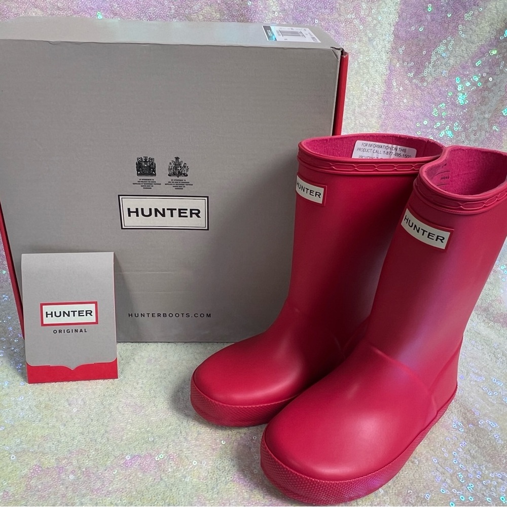 HUNTER Toddler rain boots size 10